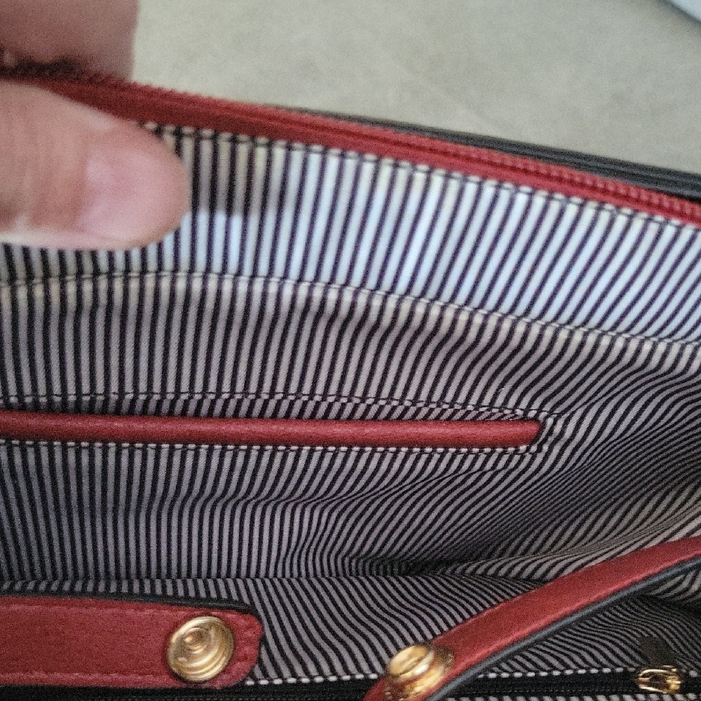 Red Faux Leather Backpack Purse - Picture 10 of 16